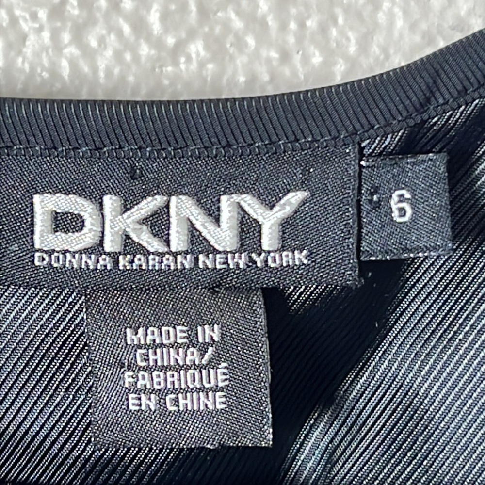 DKNY Black Lace Overlay Lime Cotton Nylon Poly Bodycon Dress - Picture 2 of 7